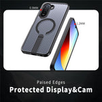 Xiaomi Redmi A7 Pro 4G (171.56mm) / Redmi A7 Pro 5G / Poco C85x 5G / Poco C81 4G / Poco C81 Pro 4G Magnetiskt skal Stativ Rutstruktur TPU PC mobil Baksida