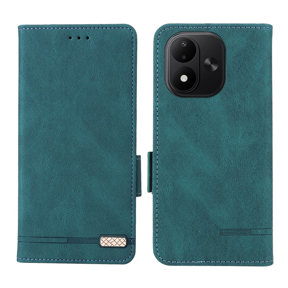 Phone Case For Xiaomi Redmi Note 17 4G (Global) / Note 17 5G (Global) / Note 17 (India / China) 5G Leather Wallet Flip Phone Cover with Hardware Decor