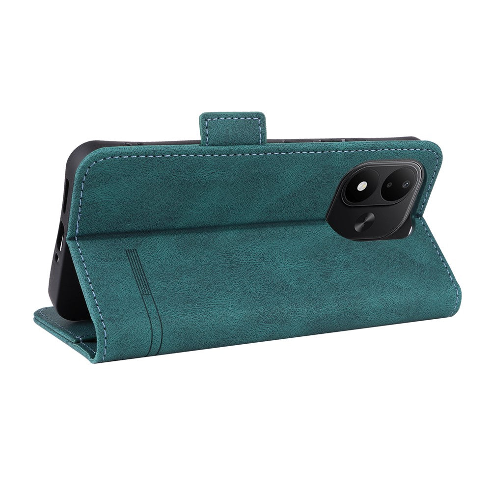 Phone Case For Xiaomi Redmi Note 17 4G (Global) / Note 17 5G (Global) / Note 17 (India / China) 5G Leather Wallet Flip Phone Cover with Hardware Decor