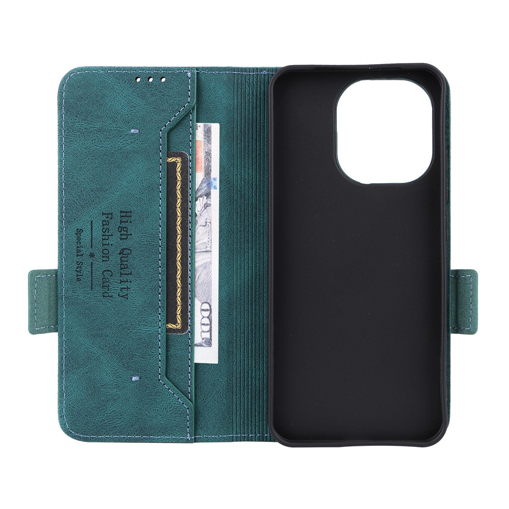 Phone Case For Xiaomi Redmi Note 17 4G (Global) / Note 17 5G (Global) / Note 17 (India / China) 5G Leather Wallet Flip Phone Cover with Hardware Decor