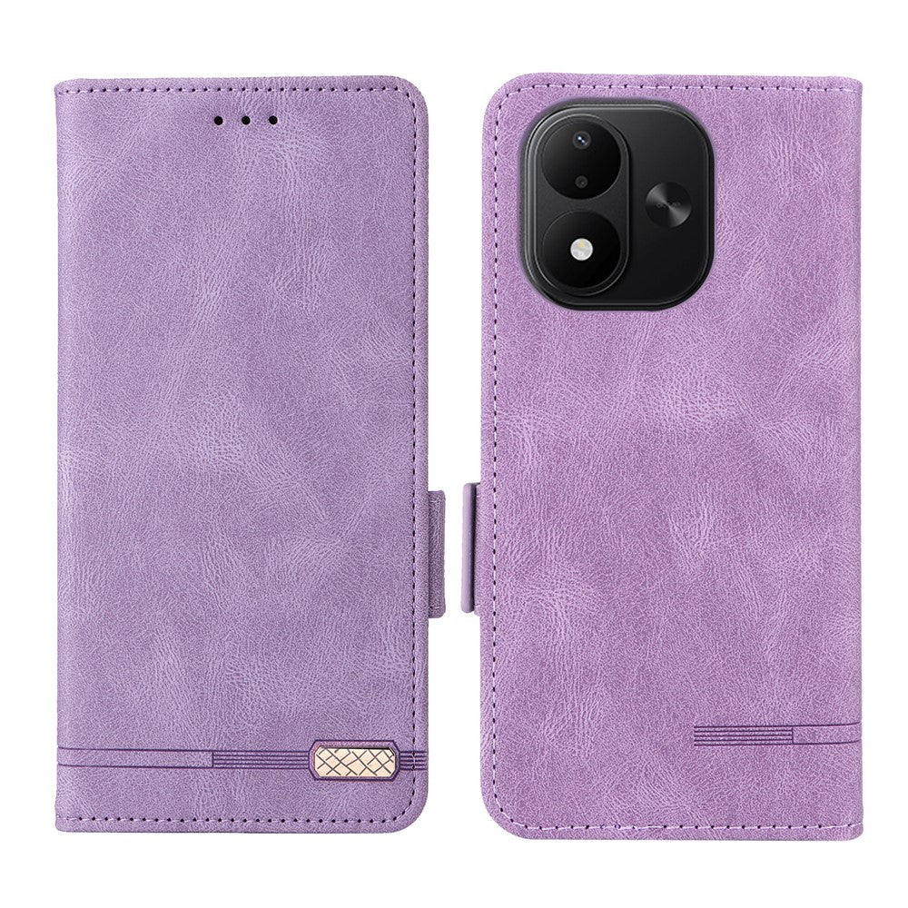 Phone Case For Xiaomi Redmi Note 17 4G (Global) / Note 17 5G (Global) / Note 17 (India / China) 5G Leather Wallet Flip Phone Cover with Hardware Decor