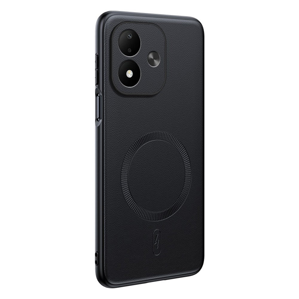 For Xiaomi Redmi Note 17 4G (Global) / Note 17 5G (Global) / Note 17 (India / China) 5G Magnetic Case Leather Coated TPU + PC Phone Cover