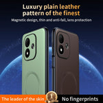 For Xiaomi Redmi Note 17 4G (Global) / Note 17 5G (Global) / Note 17 (India / China) 5G Magnetic Case Leather Coated TPU + PC Phone Cover
