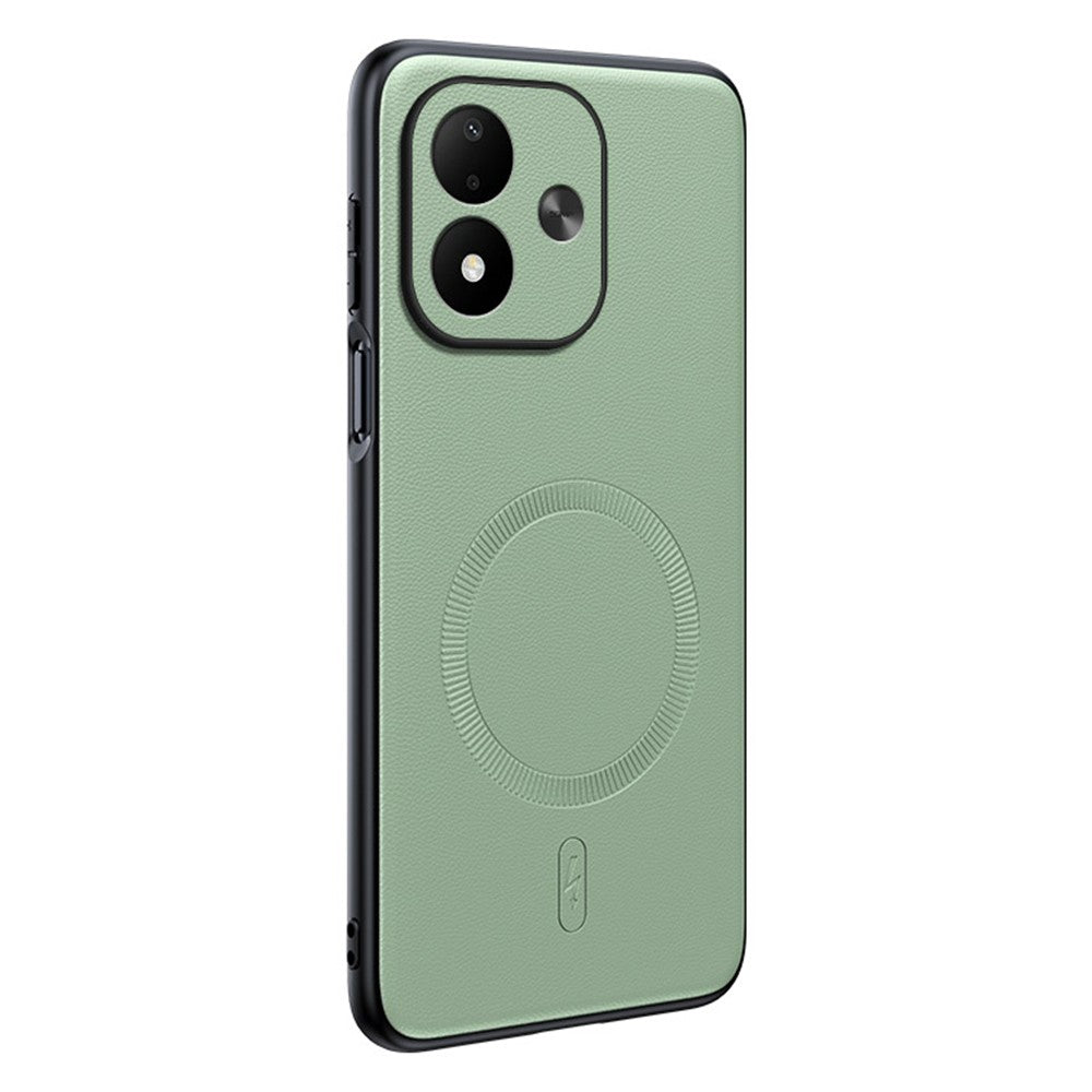For Xiaomi Redmi Note 17 4G (Global) / Note 17 5G (Global) / Note 17 (India / China) 5G Magnetic Case Leather Coated TPU + PC Phone Cover