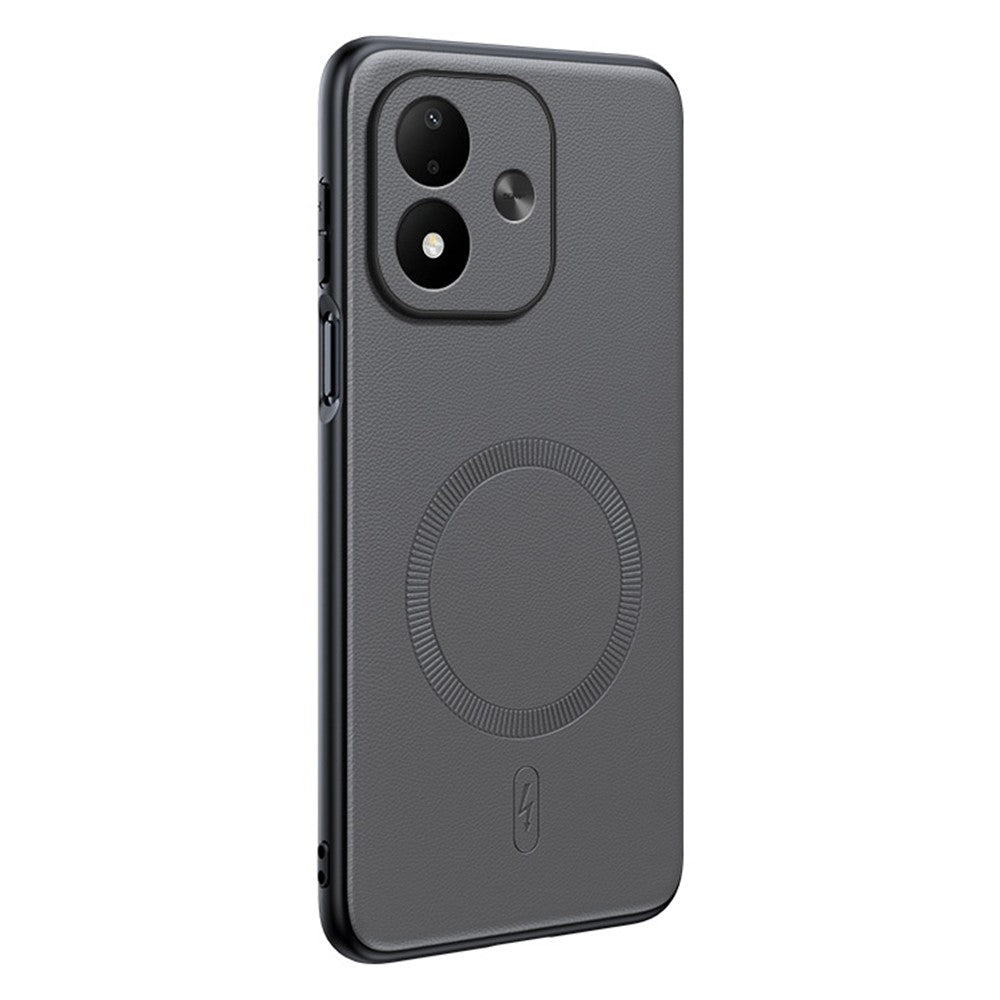 For Xiaomi Redmi Note 17 4G (Global) / Note 17 5G (Global) / Note 17 (India / China) 5G Magnetic Case Leather Coated TPU + PC Phone Cover