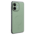 For Xiaomi Redmi Note 17 Pro 5G Magnetic Case Leather Coated TPU + PC Phone Cover
