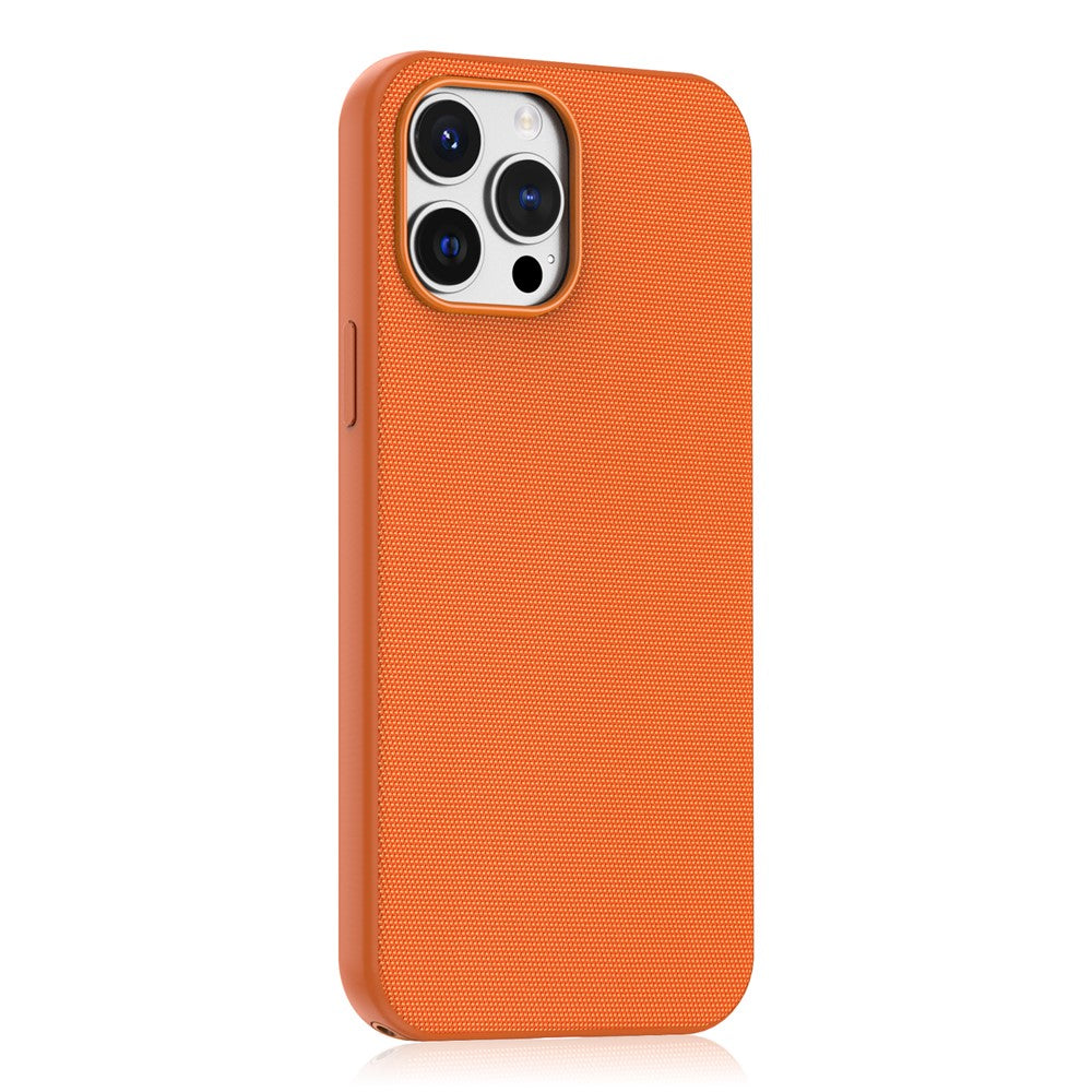 For iPhone 13 Pro Max Magnetic Case Tech Fabric Coated TPU + PC Anti-Drop Phone Cover