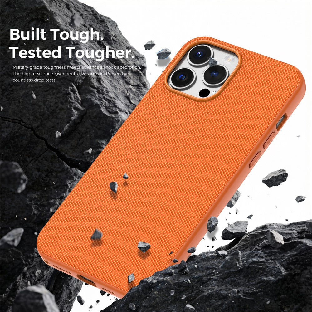 For iPhone 13 Pro Max Magnetic Case Tech Fabric Coated TPU + PC Anti-Drop Phone Cover