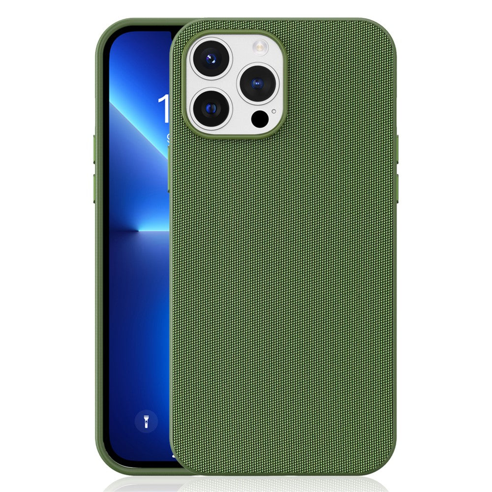 For iPhone 13 Pro Max Magnetic Case Tech Fabric Coated TPU + PC Anti-Drop Phone Cover