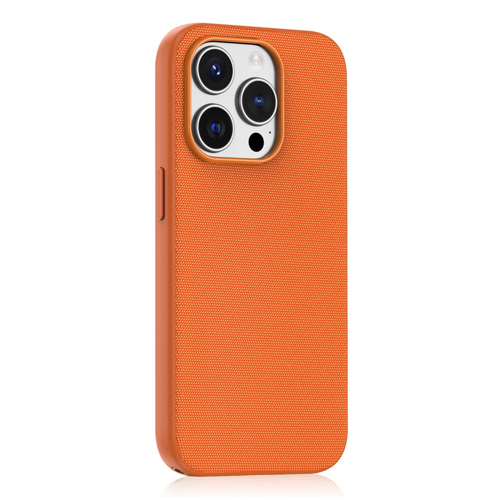 For iPhone 14 Pro Magnetic Case Tech Fabric Coated TPU + PC Anti-Drop Phone Cover