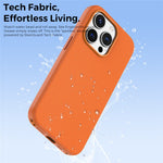 For iPhone 14 Pro Magnetic Case Tech Fabric Coated TPU + PC Anti-Drop Phone Cover