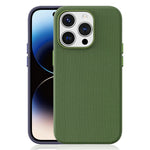 For iPhone 14 Pro Magnetic Case Tech Fabric Coated TPU + PC Anti-Drop Phone Cover