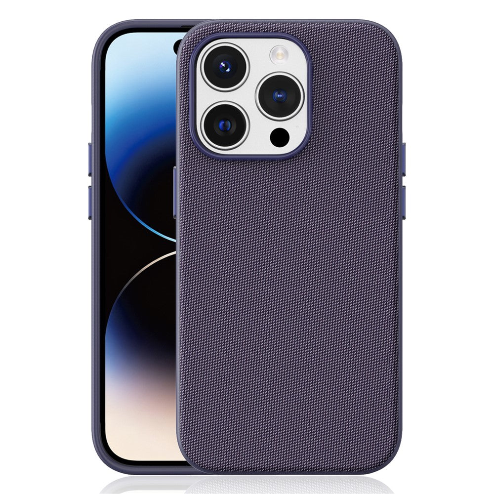 For iPhone 14 Pro Magnetic Case Tech Fabric Coated TPU + PC Anti-Drop Phone Cover