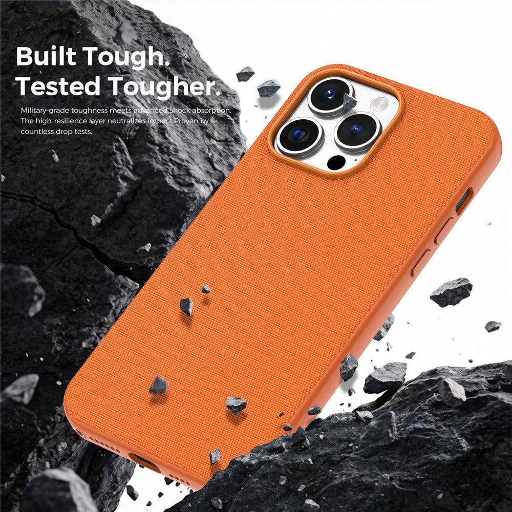 For iPhone 14 Pro Max Magnetic Case Tech Fabric Coated TPU + PC Anti-Drop Phone Cover