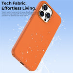 For iPhone 14 Pro Max Magnetic Case Tech Fabric Coated TPU + PC Anti-Drop Phone Cover