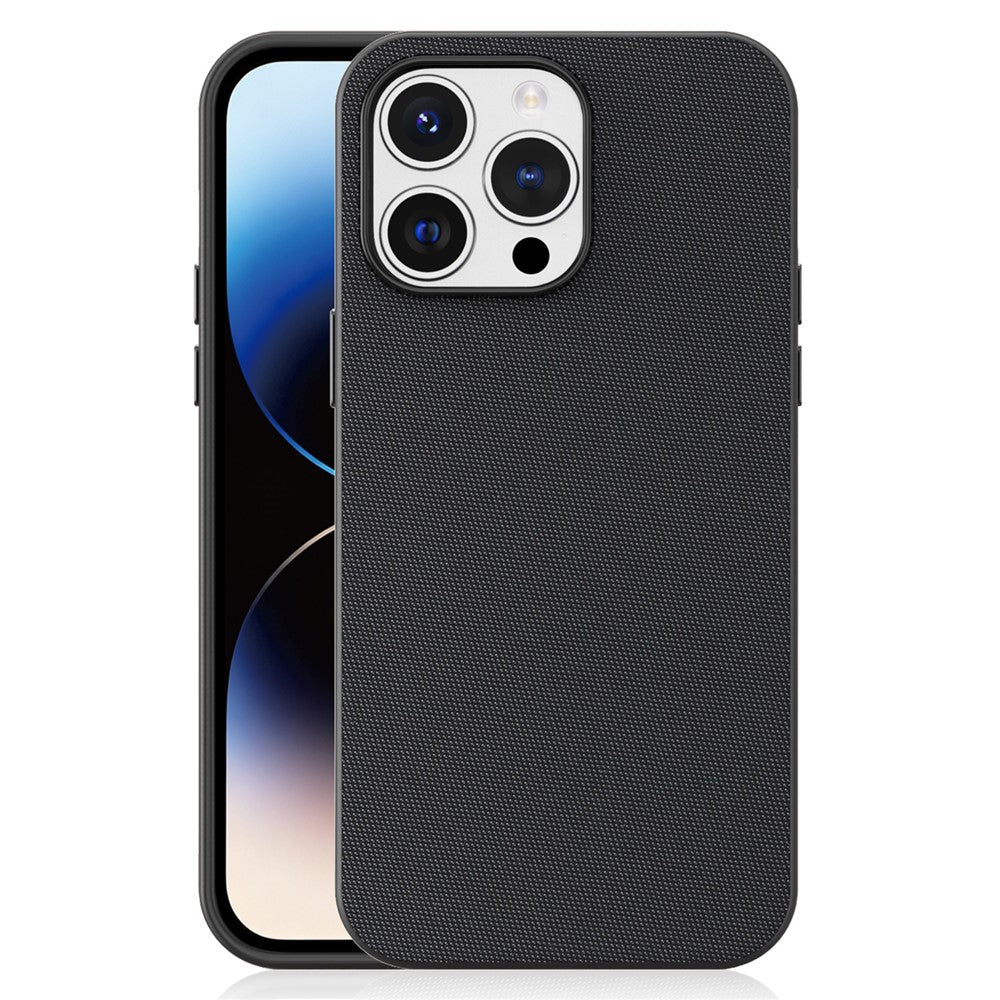 For iPhone 14 Pro Max Magnetic Case Tech Fabric Coated TPU + PC Anti-Drop Phone Cover