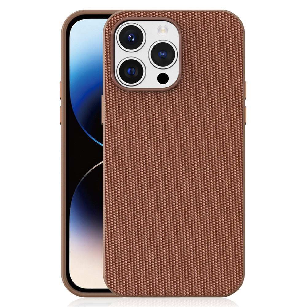 For iPhone 14 Pro Max Magnetic Case Tech Fabric Coated TPU + PC Anti-Drop Phone Cover
