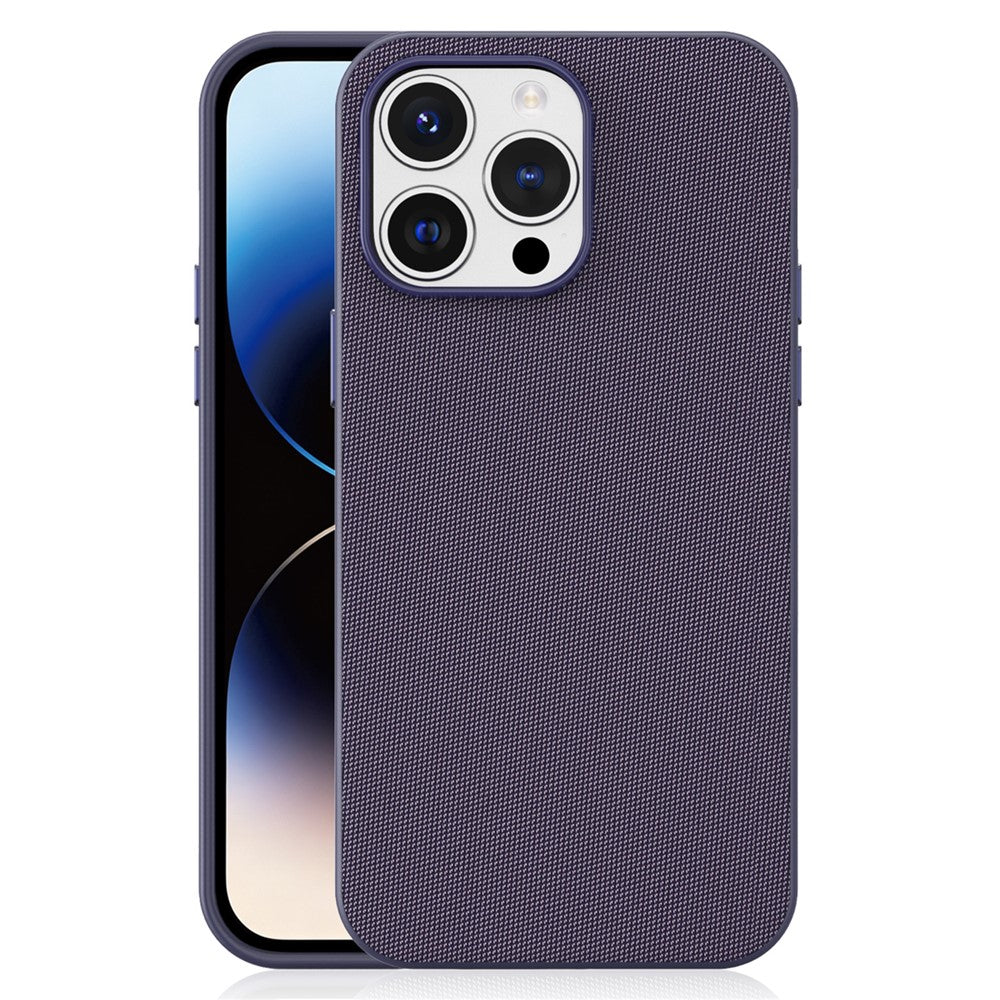 For iPhone 14 Pro Max Magnetic Case Tech Fabric Coated TPU + PC Anti-Drop Phone Cover