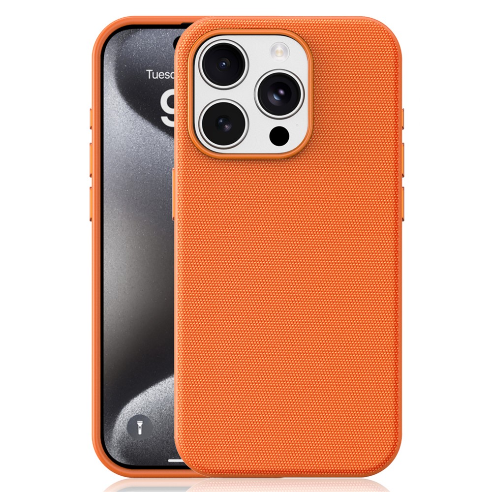 Til iPhone 15 Pro Magnetisk Cover Tech Stofbelagt TPU + PC Anti-Drop Telefoncover