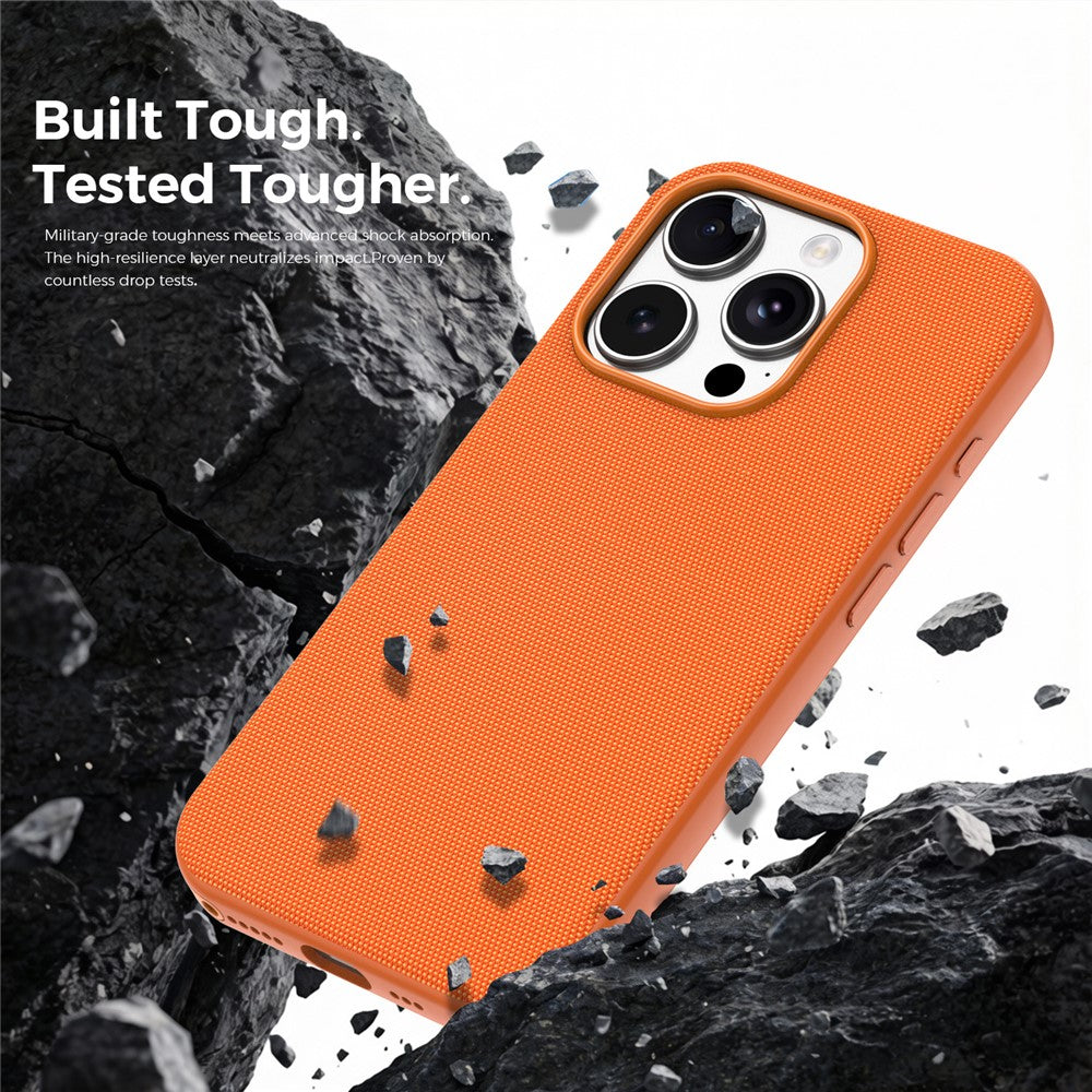 Til iPhone 15 Pro Magnetisk Cover Tech Stofbelagt TPU + PC Anti-Drop Telefoncover