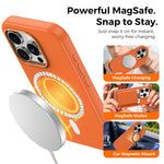 Til iPhone 15 Pro Magnetisk Cover Tech Stofbelagt TPU + PC Anti-Drop Telefoncover
