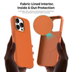 Til iPhone 15 Pro Magnetisk Cover Tech Stofbelagt TPU + PC Anti-Drop Telefoncover