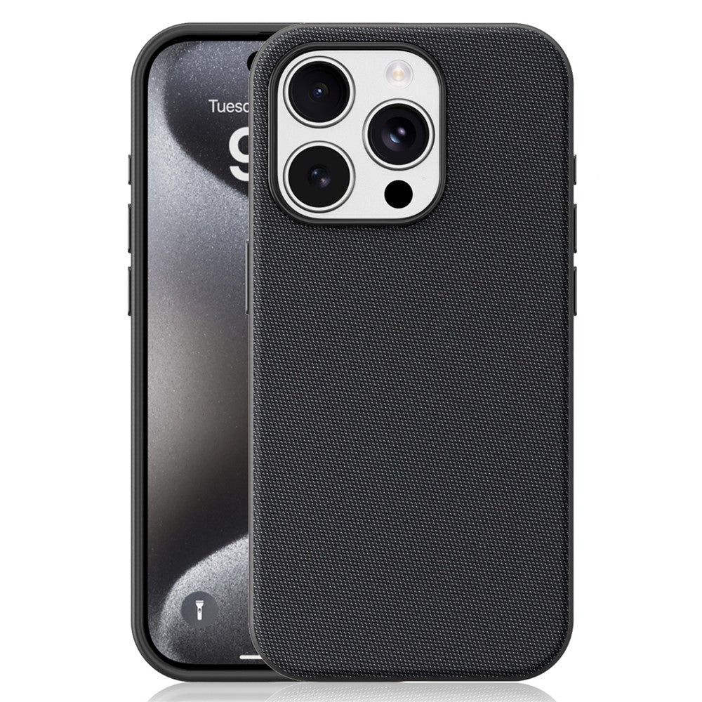 Til iPhone 15 Pro Magnetisk Cover Tech Stofbelagt TPU + PC Anti-Drop Telefoncover