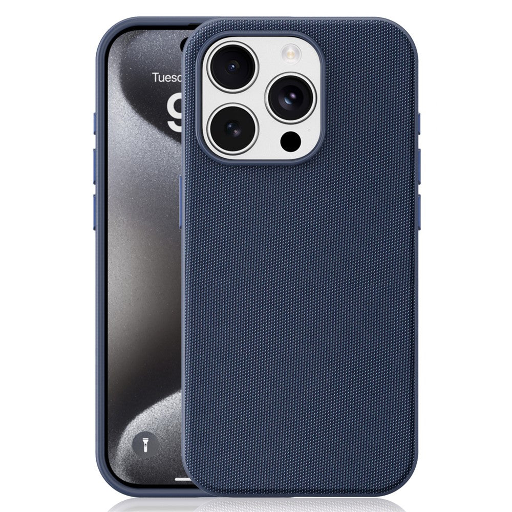 Til iPhone 15 Pro Magnetisk Cover Tech Stofbelagt TPU + PC Anti-Drop Telefoncover