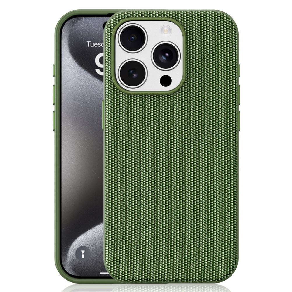 Til iPhone 15 Pro Magnetisk Cover Tech Stofbelagt TPU + PC Anti-Drop Telefoncover