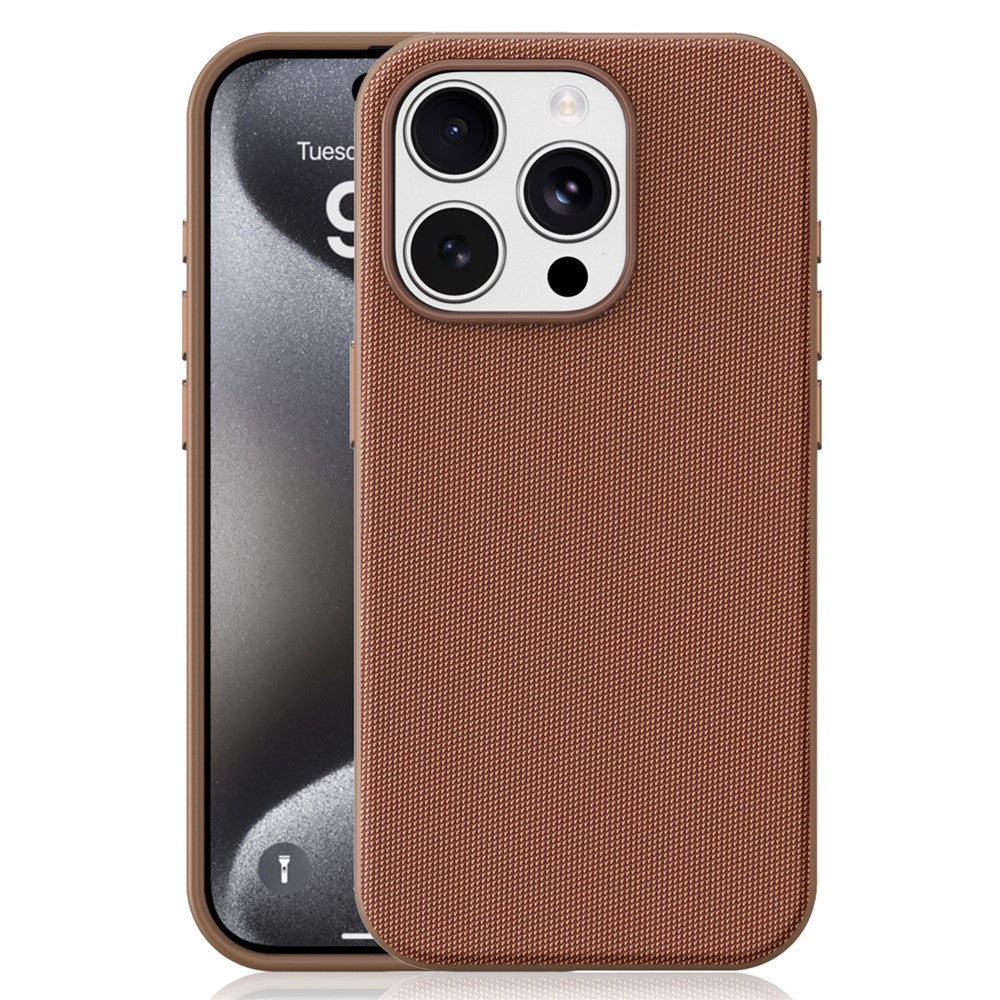 Til iPhone 15 Pro Magnetisk Cover Tech Stofbelagt TPU + PC Anti-Drop Telefoncover