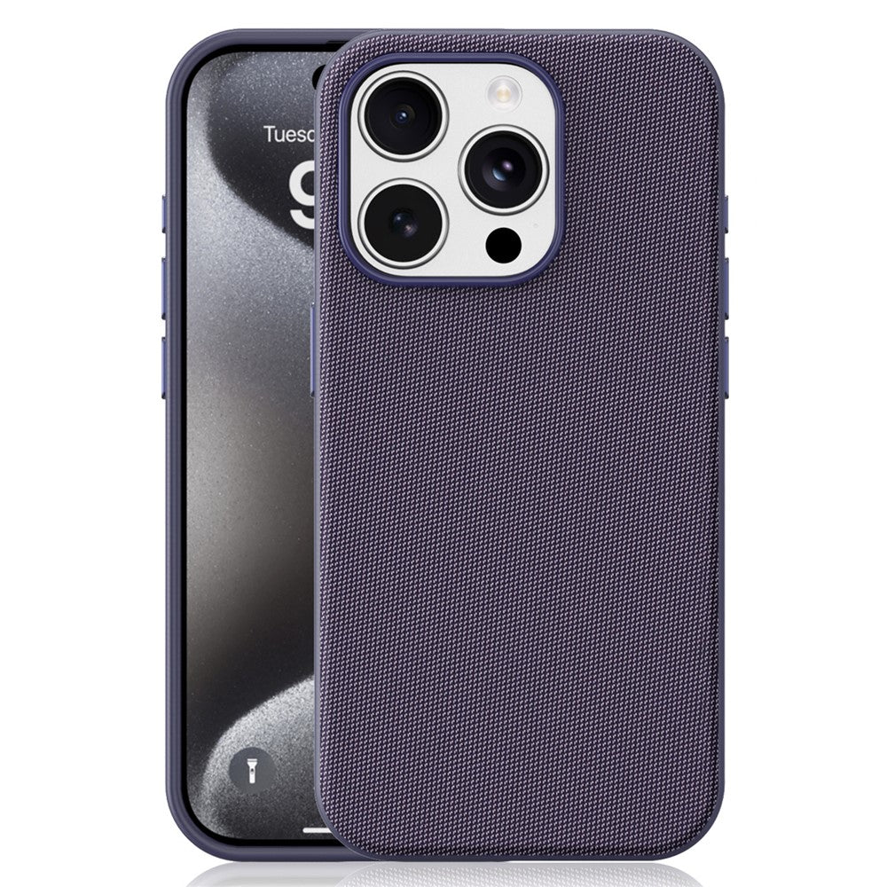 Til iPhone 15 Pro Magnetisk Cover Tech Stofbelagt TPU + PC Anti-Drop Telefoncover