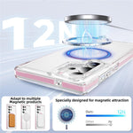 Samsung Galaxy S23 Ultra Magnetiskt Skal TPU + Akryl Airbag Stötsäkert Halkfritt Färgremsa mobilskal