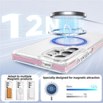 Samsung Galaxy S24 Ultra magnetisk TPU + akrylcover med airbag, stødsikker og skridsikker farvestribe