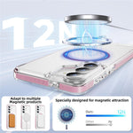 Samsung Galaxy S26+ Magnetiskt Skal TPU + Akryl Airbag Stötsäkert Halkfritt Färgremsa mobilskal