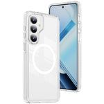 Samsung Galaxy S26+ Magnetiskt Skal TPU + Akryl Airbag Stötsäkert Halkfritt Färgremsa mobilskal