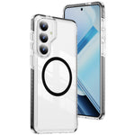 Samsung Galaxy S26+ Magnetiskt Skal TPU + Akryl Airbag Stötsäkert Halkfritt Färgremsa mobilskal