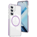 Samsung Galaxy S26+ Magnetiskt Skal TPU + Akryl Airbag Stötsäkert Halkfritt Färgremsa mobilskal