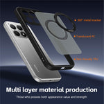 For Xiaomi 15T Case Rotating Magnetic Kickstand Frosted Matte PC + TPU Shockproof Phone Cover