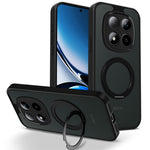 For Xiaomi Redmi Note 15 Pro+ 5G (Global) / Poco M8 Pro 5G Case Rotating Magnetic Kickstand Frosted Matte PC + TPU Shockproof Phone Cover