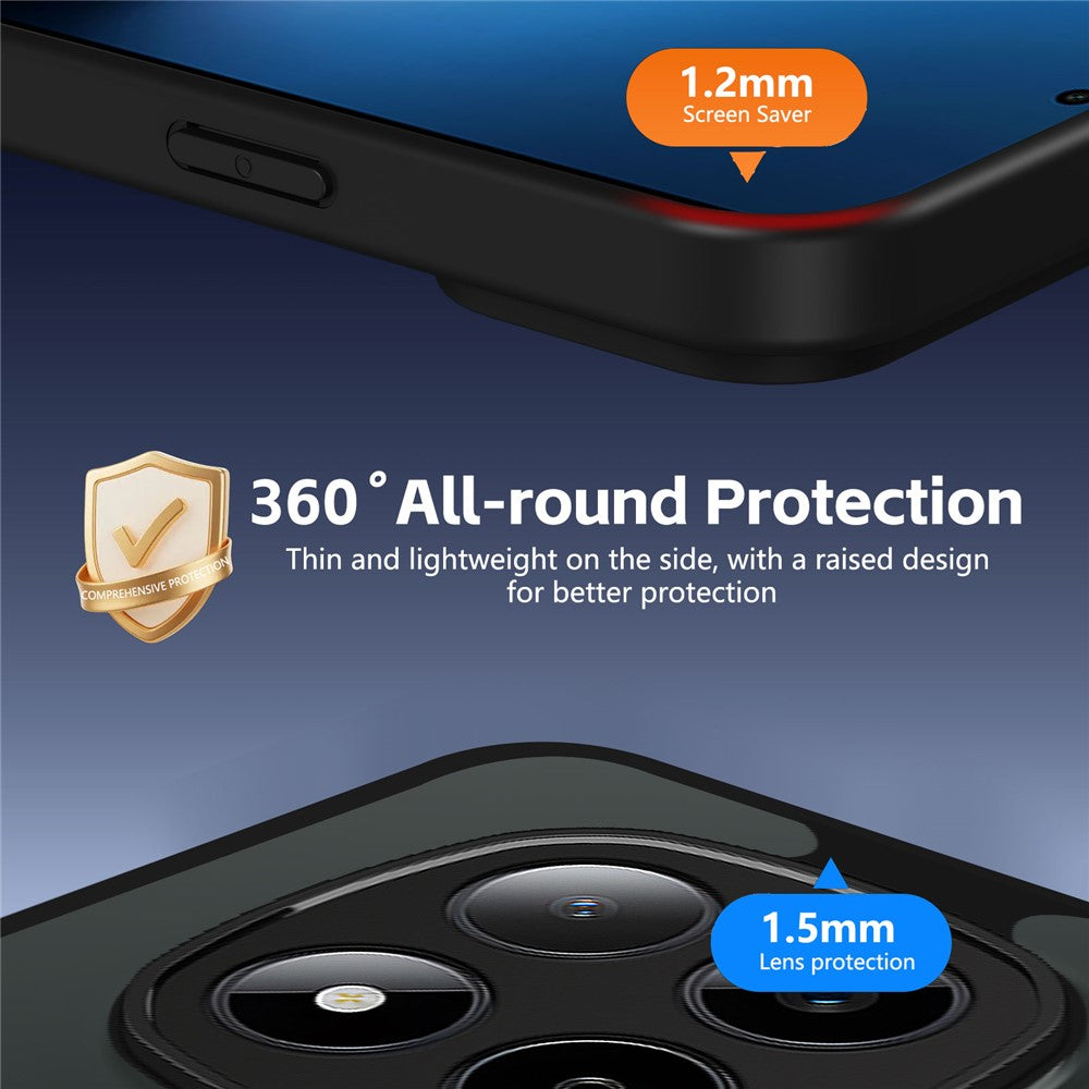 For Xiaomi Redmi Note 15 Pro+ 5G (Global) / Poco M8 Pro 5G Case Rotating Magnetic Kickstand Frosted Matte PC + TPU Shockproof Phone Cover