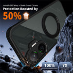 For Xiaomi Redmi Turbo 4 Pro 5G / Poco F7 5G Case Rotating Magnetic Kickstand Frosted Matte PC + TPU Shockproof Phone Cover