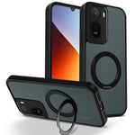 Mobilcover til Xiaomi Redmi A7 Pro 4G (171.56 mm) / A7 Pro 5G / Poco C85x 5G / C81 4G, roterende magnetisk stander, mat PC + TPU-stødsikkert etui