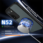Mobilcover til Xiaomi Redmi A7 Pro 4G (171.56 mm) / A7 Pro 5G / Poco C85x 5G / C81 4G, roterende magnetisk stander, mat PC + TPU-stødsikkert etui
