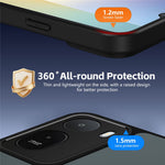Mobilcover til Xiaomi Redmi A7 Pro 4G (171.56 mm) / A7 Pro 5G / Poco C85x 5G / C81 4G, roterende magnetisk stander, mat PC + TPU-stødsikkert etui