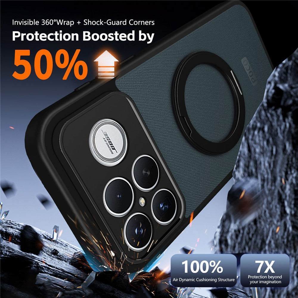 Xiaomi Redmi K90 Pro Max 5G / Poco F8 Ultra Skal Roterande Magnetiskt Stöd Frostat Matt PC + TPU Stötsäkert mobilskal