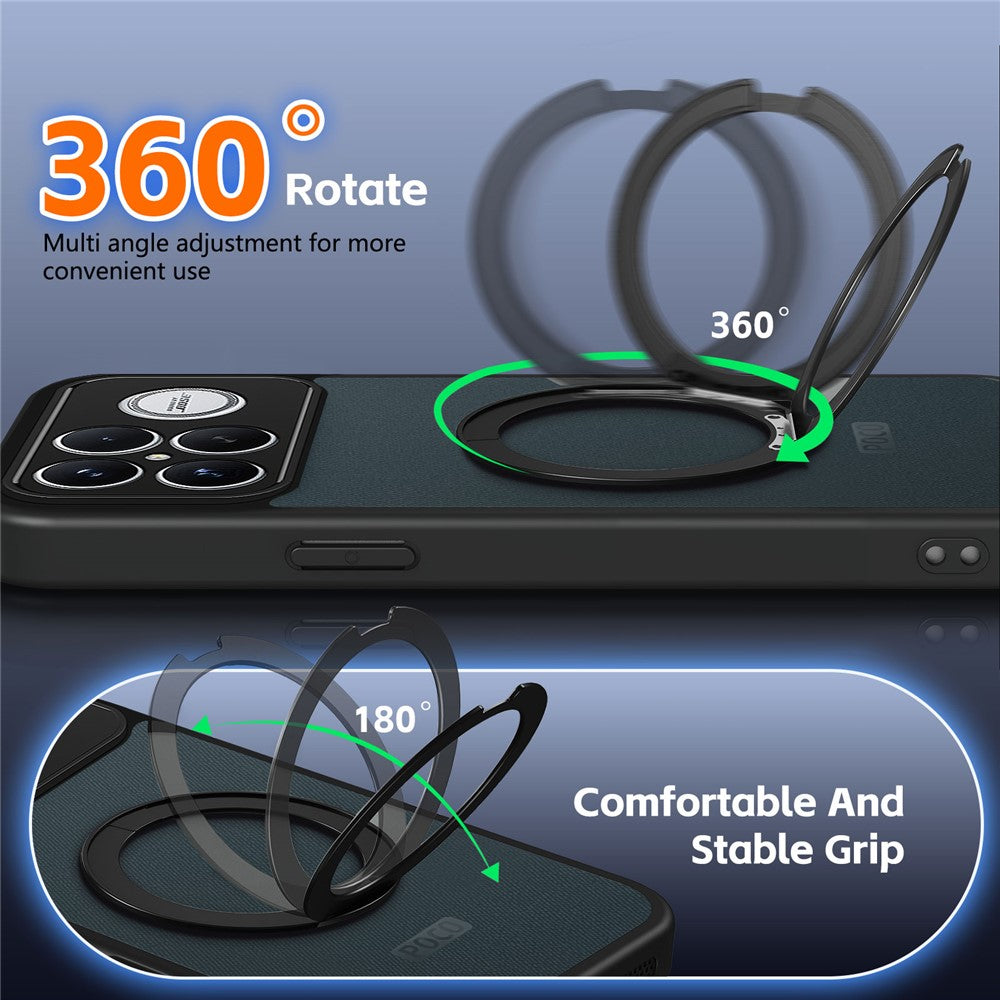 Xiaomi Redmi K90 Pro Max 5G / Poco F8 Ultra Skal Roterande Magnetiskt Stöd Frostat Matt PC + TPU Stötsäkert mobilskal