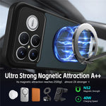 Xiaomi Redmi K90 Pro Max 5G / Poco F8 Ultra Skal Roterande Magnetiskt Stöd Frostat Matt PC + TPU Stötsäkert mobilskal