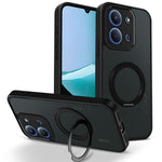 Xiaomi Redmi 15C 4G (Global) (171mm) / Poco C85 4G (171mm) etui med roterende magnetisk støtte, mat PC + TPU-stødsikkert mobilskal