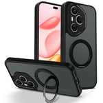For Honor 400 Pro 5G (Global) Case Rotating Magnetic Kickstand Frosted Matte PC + TPU Shockproof Phone Cover