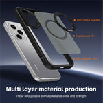 For Honor 400 Pro 5G (Global) Case Rotating Magnetic Kickstand Frosted Matte PC + TPU Shockproof Phone Cover